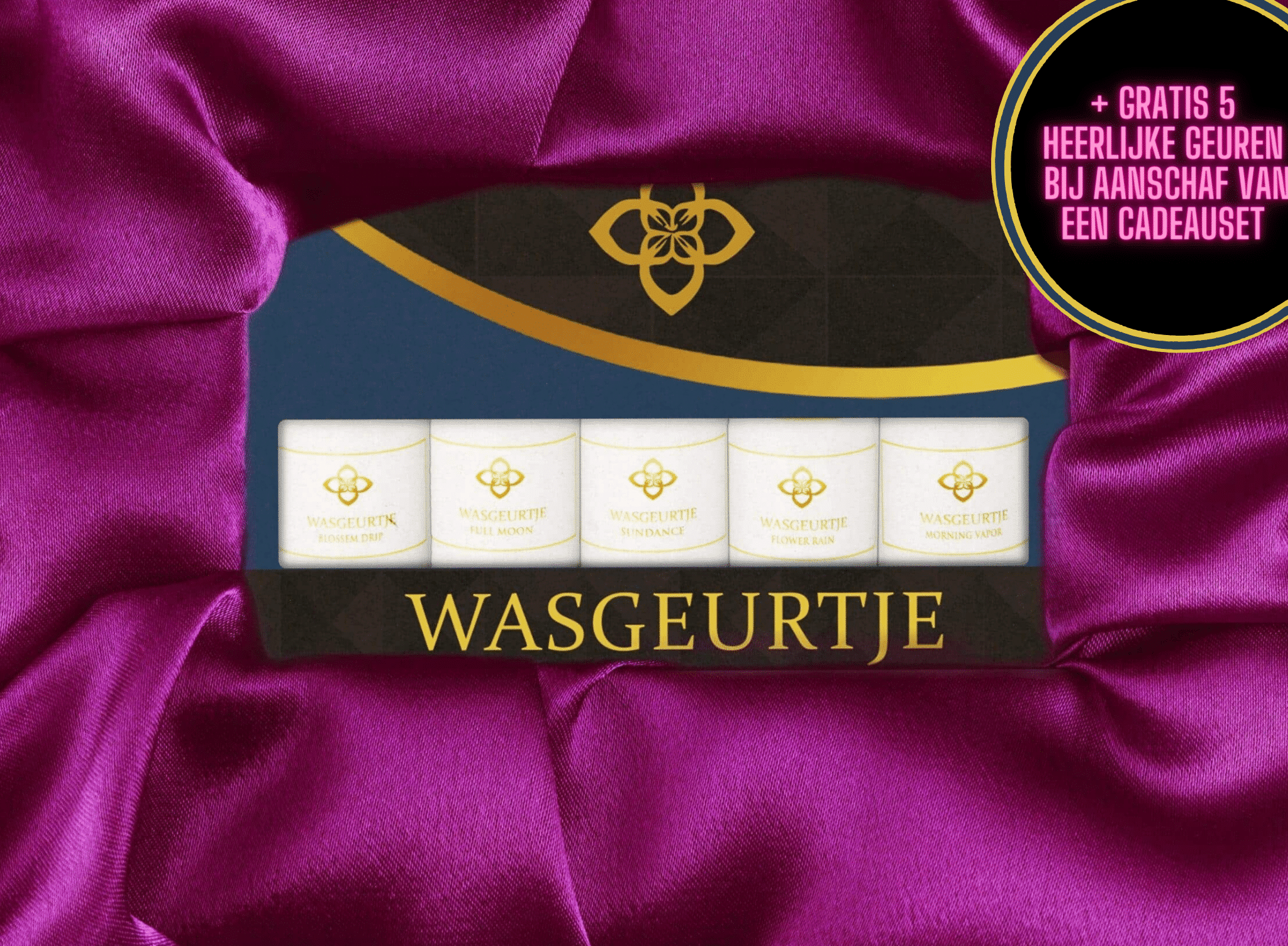 gratis nieuwe proefpakket wasgeurtje bij aanschaf cadeauset