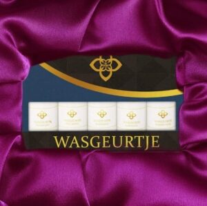 paarse achtergrond mooie proefpakket wasgeurtje